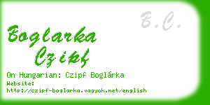 boglarka czipf business card